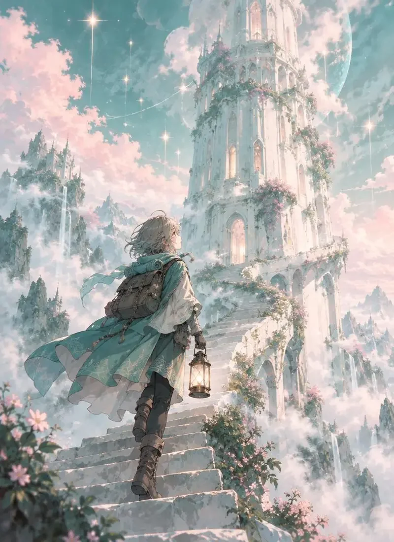 雪白之塔与七日的旅人封面,花魁榜第1名